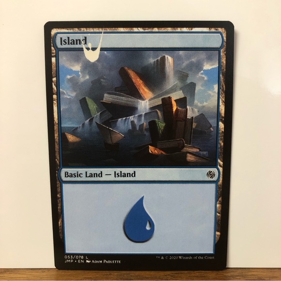 MTG MISPRINT Island 053/078 L 2020 Ink Error - Picture 2 of 5